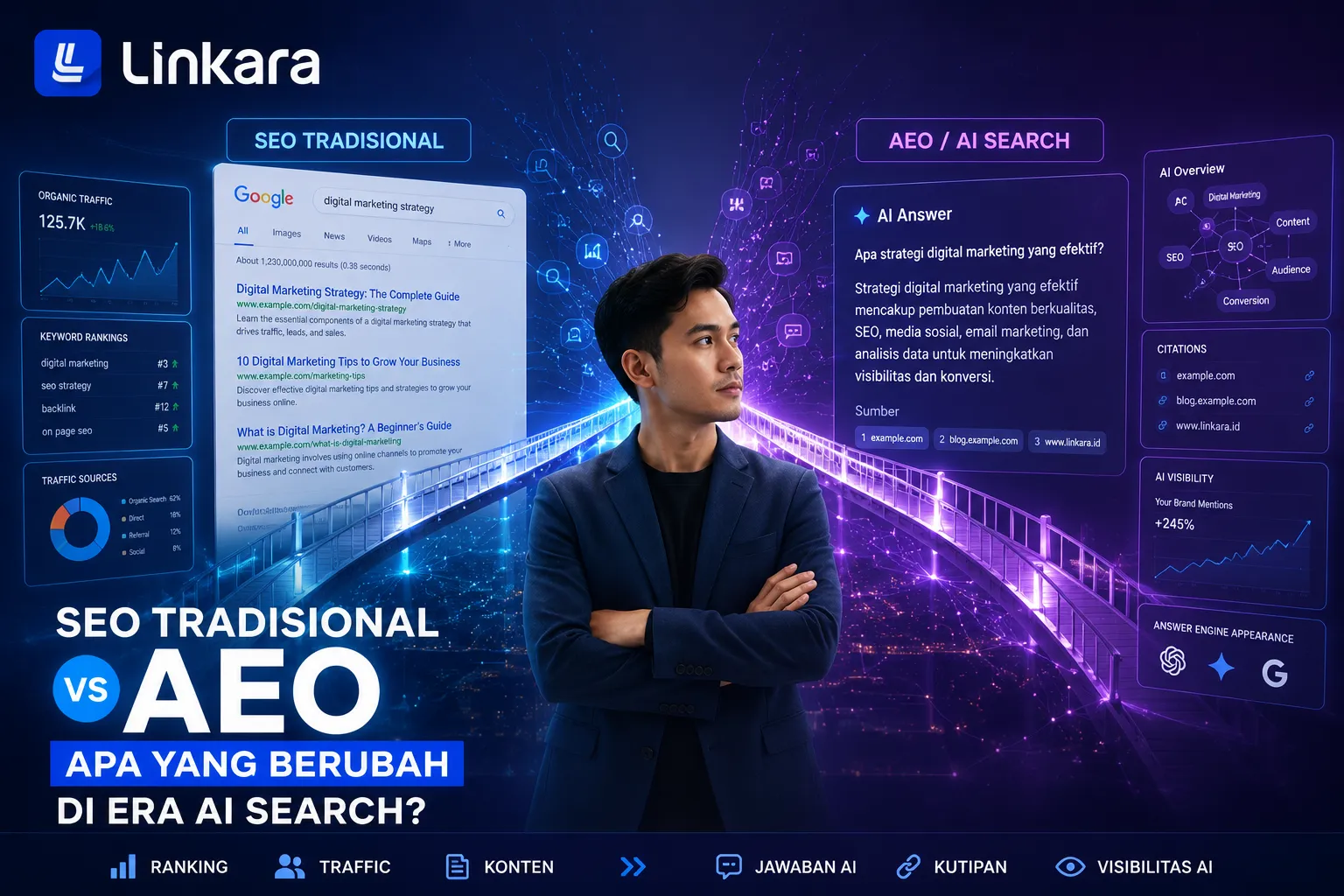 SEO Tradisional vs AEO: Apa yang Berubah di Era AI Search?
